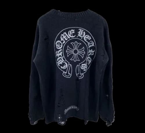 CHROME HEARTS RIPPED SWEATER