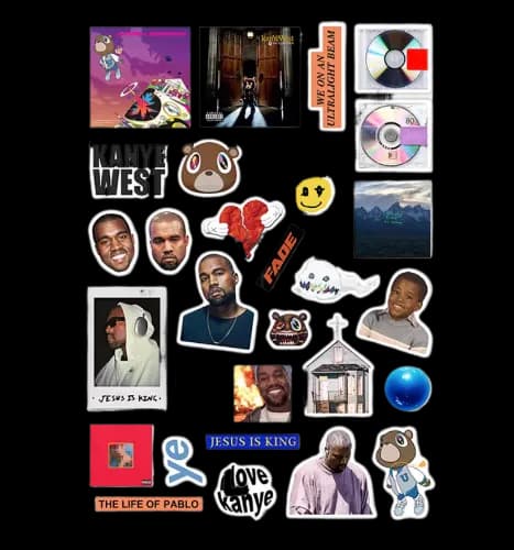 KANYE WEST STICKERS