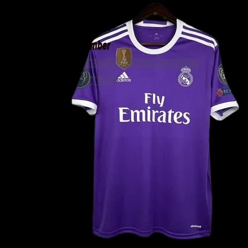 16-17 Real Madrid away football jersey Champions League version