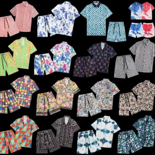 Luxury Summer Set Shirt + Shorts (Louis Vuitton, Gucci, Burberry, Fendi, Versace)