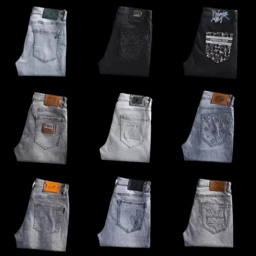 LUXURY BRANDS JEANS (Versace,Louis Vuitton,Gucci,Dior,Moncler,Fendi,Armani,Fendi, Chrome Hearts)