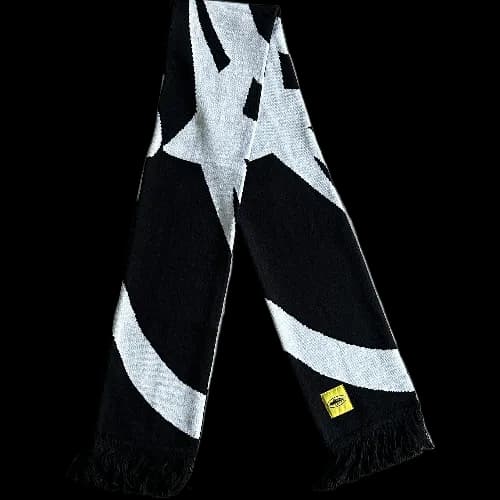 corteiz Scarf - wraps Black and White