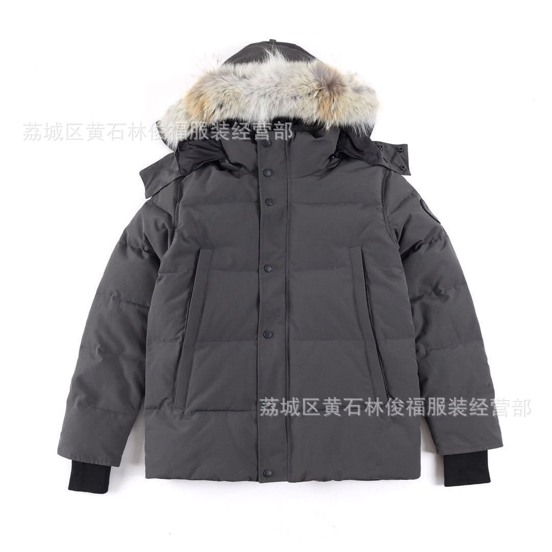 Putian goose down jacket 29 models wolf hair thickened men and women's mid-length coat parka 3808MA couple style