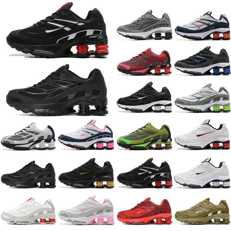 2023 new cross-border air cushion SHOX pillar shoes Ride 2 running shoes men's and women's joint sports shoes