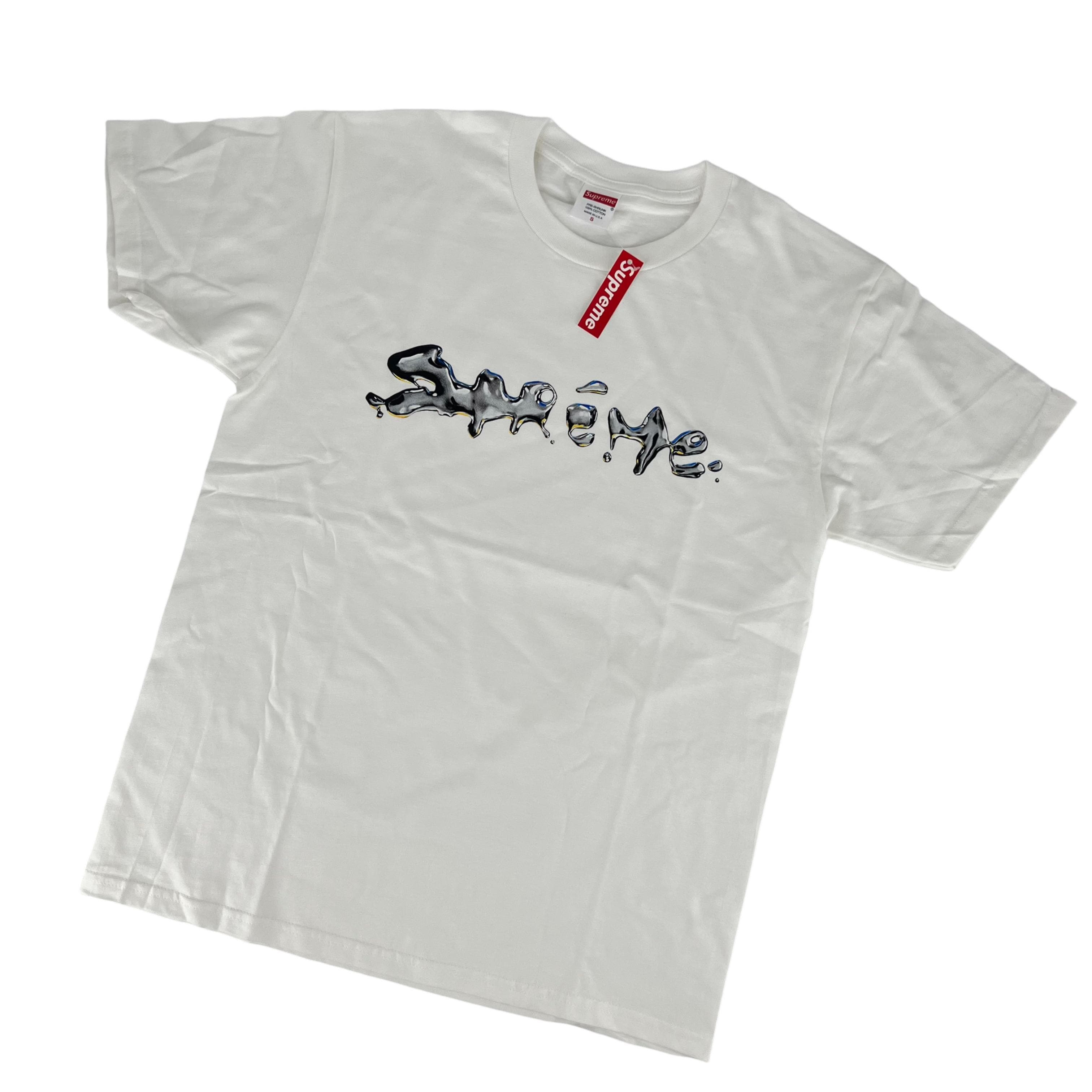 Supreme Liquid logo Tee Black/White