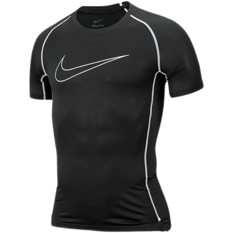 Men's sports tights short-sleeved T-shirt quick-drying sports running basketball training suit muscle top fitness clothes