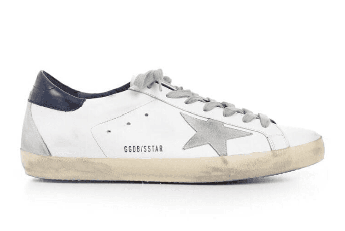 Good shoes customized Golden Goose shoes White shoes distressed board shoes dark blue tail Gray Star leather all-match men's breathable shoes women's shoes