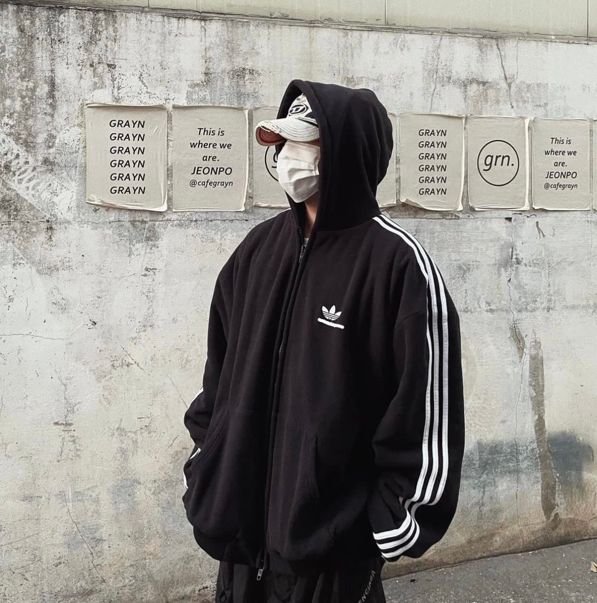 BALENCIAGA ADIDAS ZIP UP - Image 3