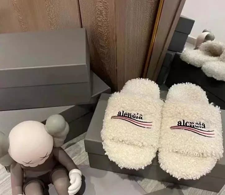 Balenciaga Faux Fur Slides (3 Styles) - Image 2