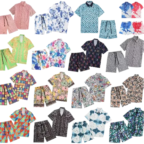 Luxury Summer Set Shirt Shorts Louis Vuitton Gucci Burberry Fendi Versace