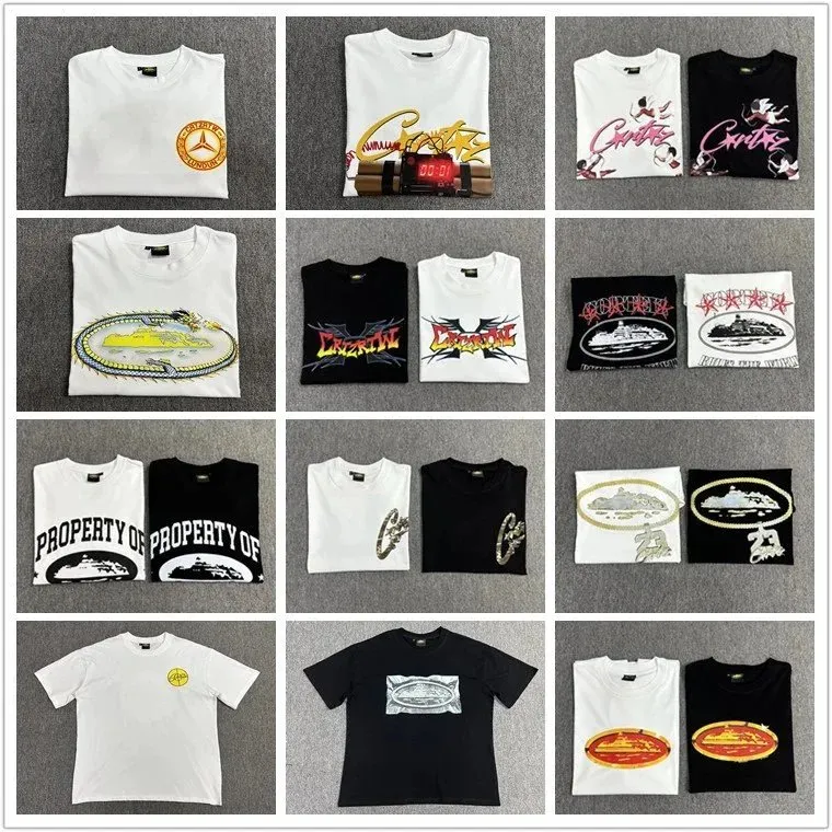 Crz Spring and Summer Series Print Collection Short Sleeves High Street European and American Style Casual Hip Hop Men s and Women s Casual Half Sleeves 15