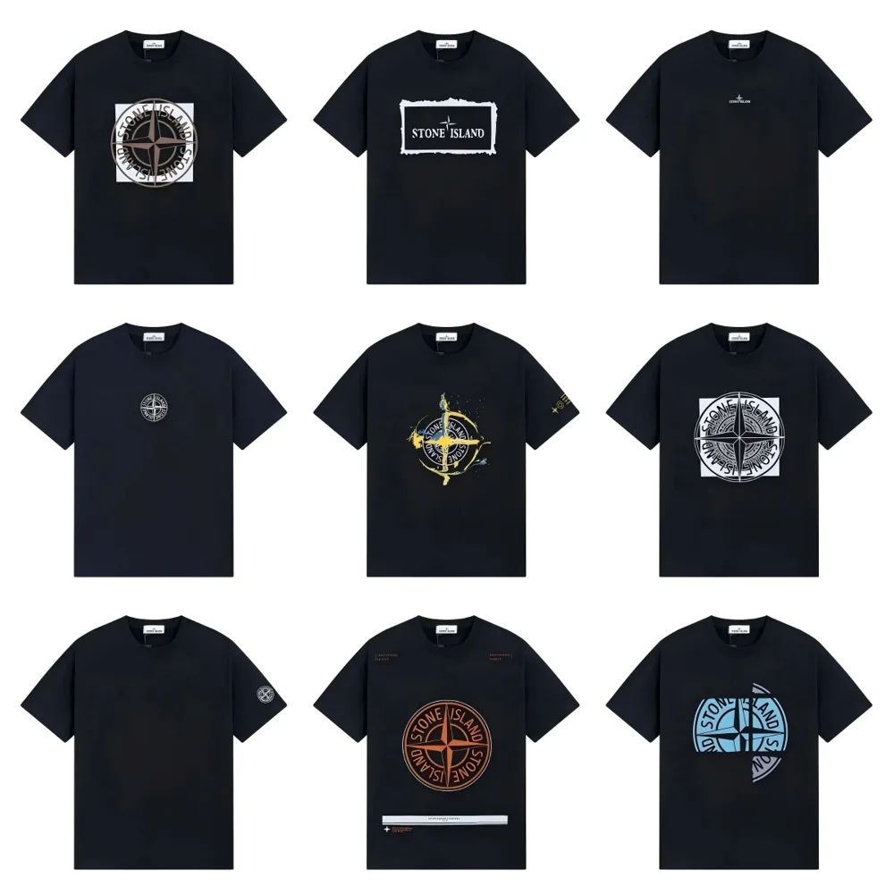 Stone Island-Style Logo T-Shirt